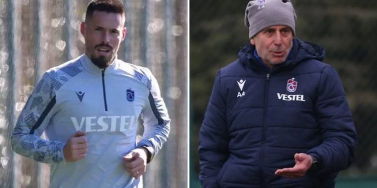 Abdullah Avcı ile Marek Hamsik arasında özel görüşme