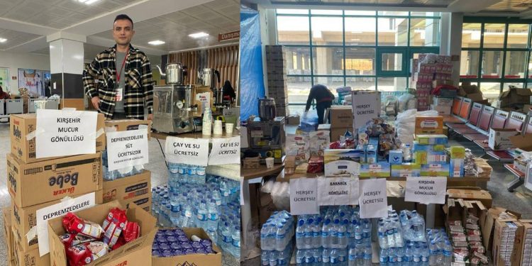 Afet bölgesindeki Kahramanmaraş Necip Fazıl Şehir Hastanesi’nde fırsatçılara 'dayanışma kantini' ile yanıt