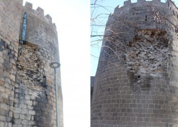 Amed surlarının 30 bölümü depremden zarar gördü