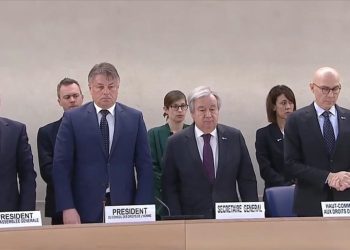 BM İnsan Hakları Konseyi Oturumu, depremlerde ölenler için saygı duruşuyla başladı