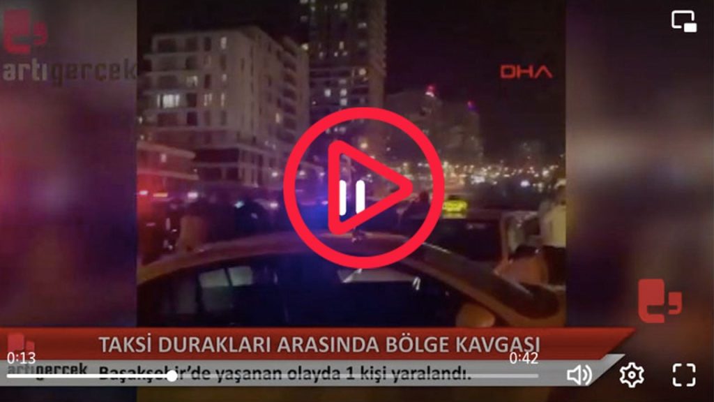 Başakşehir'de taksi durakları arasında çıkan bölge kavgasında bir kişi yaralandı