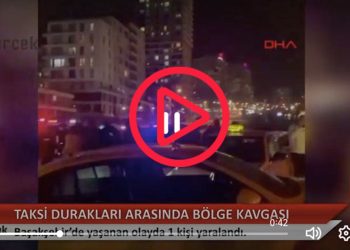 Başakşehir'de taksi durakları arasında çıkan bölge kavgasında bir kişi yaralandı
