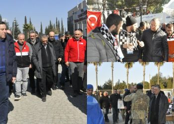 Beşiktaş Başkanı Çebi'den deprem bölgesine ziyaret