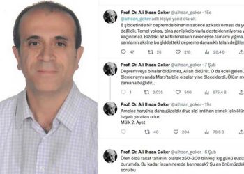 'Bina değil, Allah öldürür' diyen akademisyene soruşturma