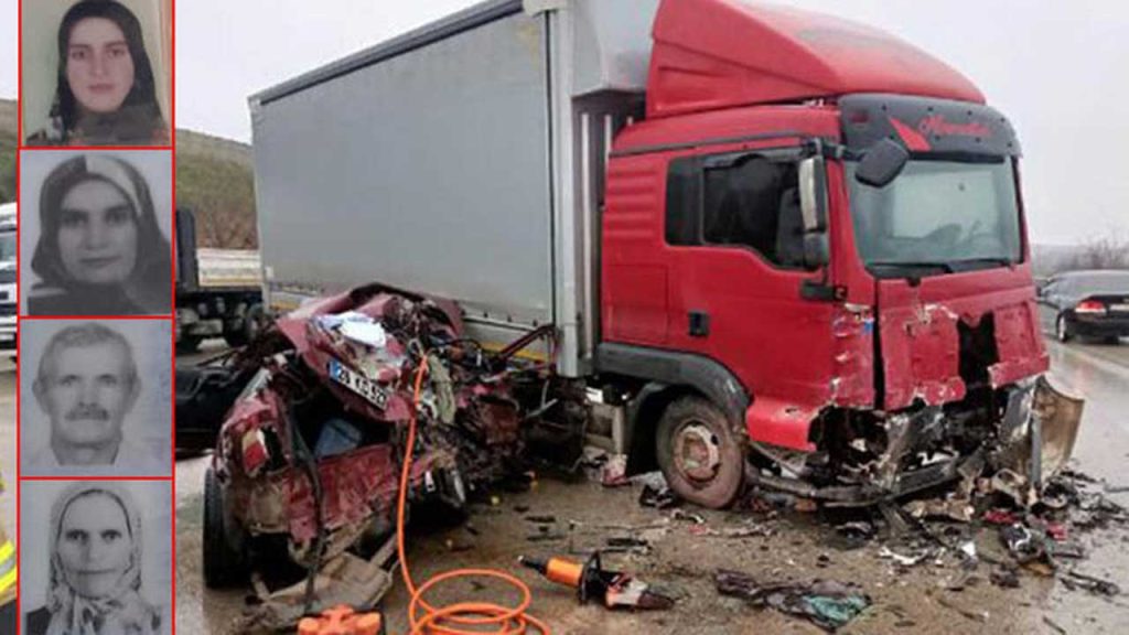 Bursa'da düğün yolunda kaza: Biri çocuk, beş kişi öldü