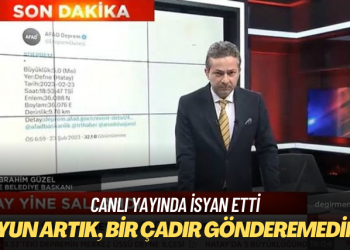 Canlı yayında isyan etti: Duyun artık, bir çadır gönderemediniz!