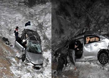 Depremden kaçarken, kaza geçirdiler: 6 yaralı