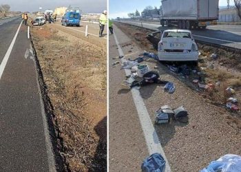 Depremzede aile kaza yaptı: Bir ölü, üç yaralı