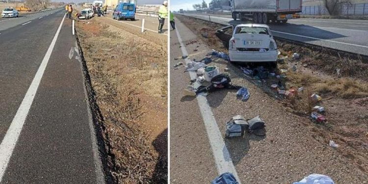 Depremzede aile kaza yaptı: Bir ölü, üç yaralı