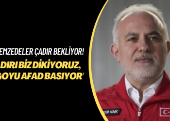 Depremzedeler çadır bekliyor! Çadırı biz dikiyoruz, logoyu AFAD basıyor