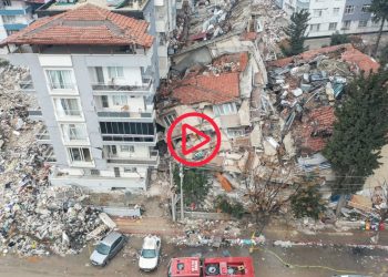 Enkaz kent Hatay havadan görüntülendi