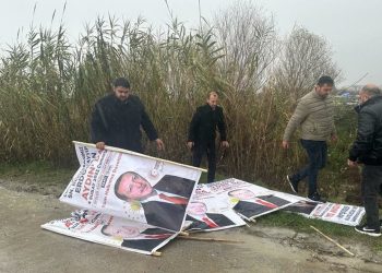 Erdoğan afişlerinin dereye atılmasına soruşturma