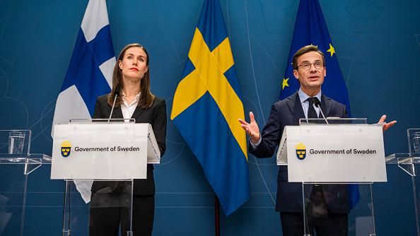 Finlandiya ve İsveç’in Başbakanları Sanna Marin ve Ulf Kristersson, Perşembe günü İsveç’in başkenti Stockholm’de bir araya geldi.