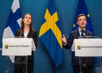 Finlandiya ve İsveç’in Başbakanları Sanna Marin ve Ulf Kristersson, Perşembe günü İsveç’in başkenti Stockholm’de bir araya geldi.