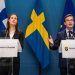 Finlandiya ve İsveç’in Başbakanları Sanna Marin ve Ulf Kristersson, Perşembe günü İsveç’in başkenti Stockholm’de bir araya geldi.