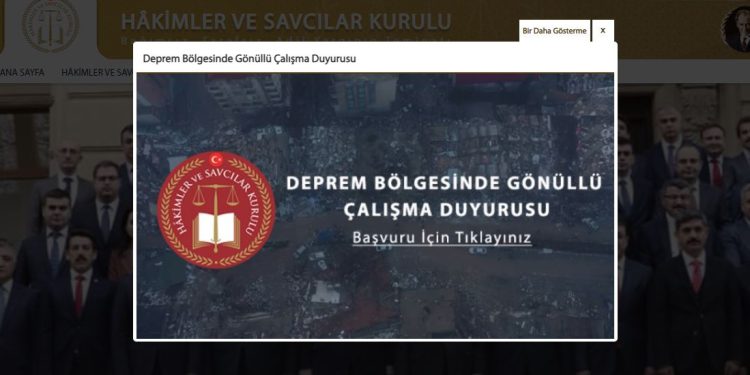 HSK, deprem bölgesine gönderecek gönüllü hakim ve savcı arıyor!