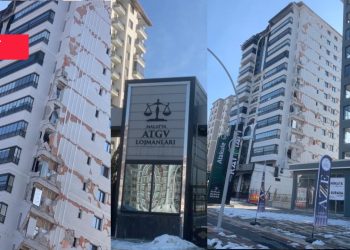 Hâkim ve savcıların konutları da ağır hasarlı