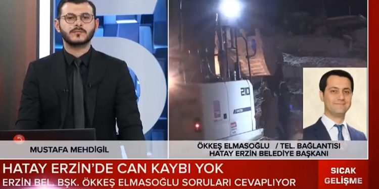 Hatay Erzin’de tek bir enkaz ve can kaybı yok…Belediye Başkanı: ‘Kaçak yapıya izin vermedik’