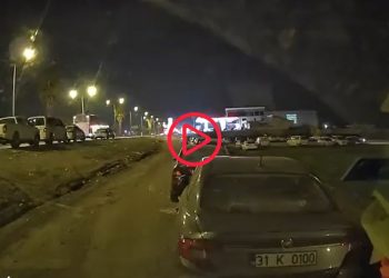 Hatay depremi araç kamerasında