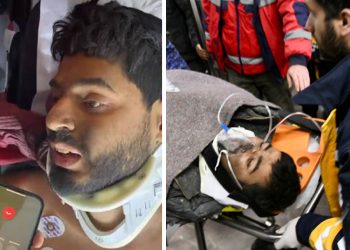 Hatay’da enkaz altından 261. saatte kurtarılan kişi, yakınıyla telefonda görüştü