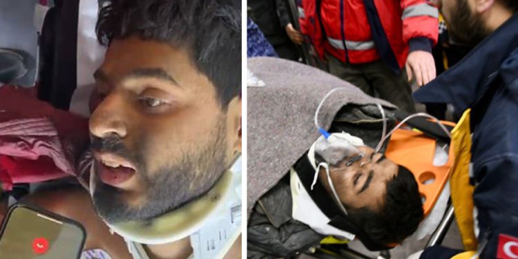 Hatay’da enkaz altından 261. saatte kurtarılan kişi, yakınıyla telefonda görüştü