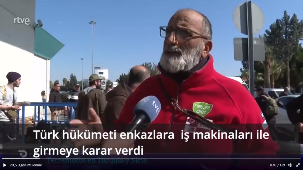 Hatay’da enkaza iş makineleriyle girilmesi üzerine İspanyol ekip ülkeyi terk etti