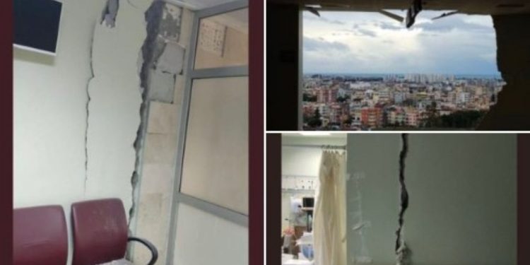 İskenderun'da sağlık çalışanları, hastanenin ağır hasarlı bloğunda çalışmaya zorlanıyor