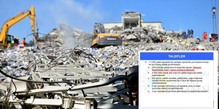 İskenderun'da yıkılan hastanenin deprem dayanıklılık testi olumsuz gelmiş