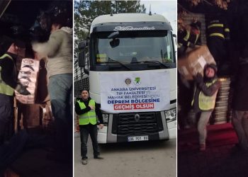 KHK’lı imam ‘672’li yazılı TIR’la depremzedelere yardım götürdü: ‘Yaraları sarmaya azmettik’