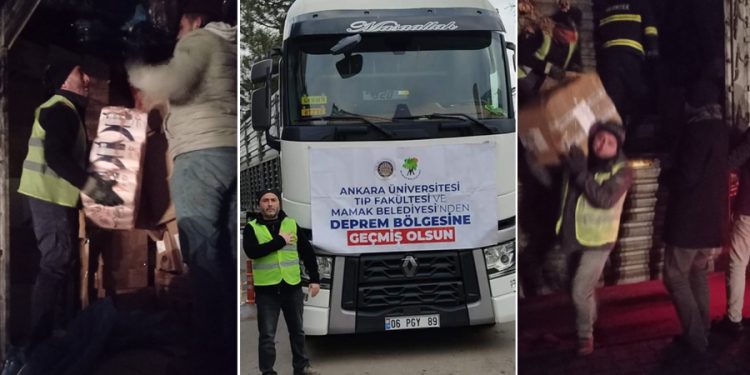 KHK’lı imam ‘672’li yazılı TIR’la depremzedelere yardım götürdü: ‘Yaraları sarmaya azmettik’