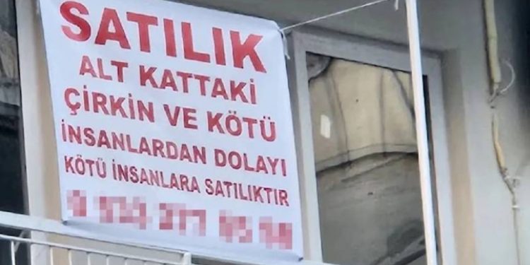 Komşusuna kızıp evini satılığa çıkardı, ilan metni şaşkına çevirdi