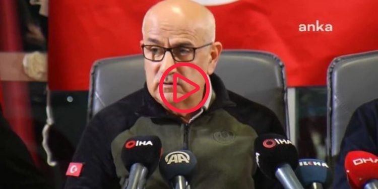 Malatya'daki deprem, Bakan Kirişçi açıklama yaparken kameralara yansıdı