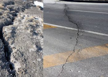 Niğde ve Konya depremlerinden etkilenen Aksaray'da yol ve araziler yarıldı