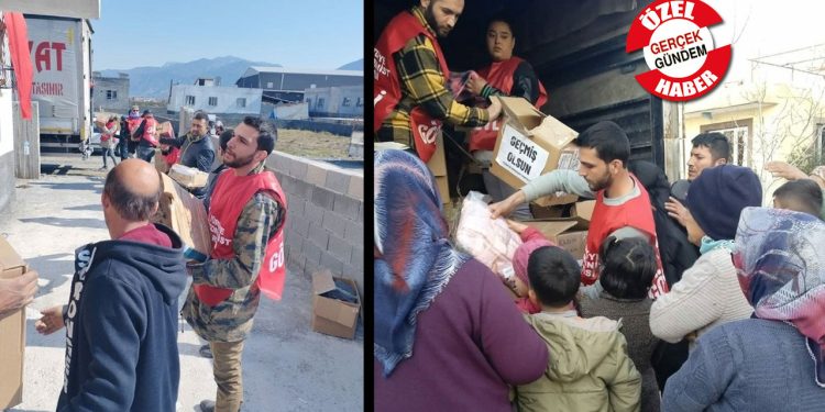 Osmaniye'de yardım çalışması yürüten TKP'liler gözaltına alındı