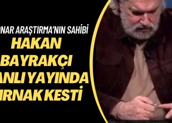SONAR Araştırma’nın sahibi Hakan Bayrakçı canlı yayında tırnak kesti