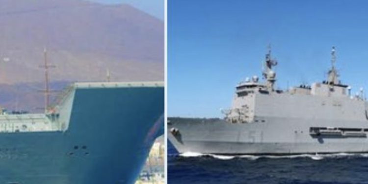 Savaş gemileri İskenderun körfezinde