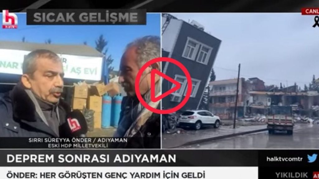 Sırrı Süreyya Önder Adıyaman'da: Çadır sorunu var, insanlar donmadan sabah edebilmenin derdinde