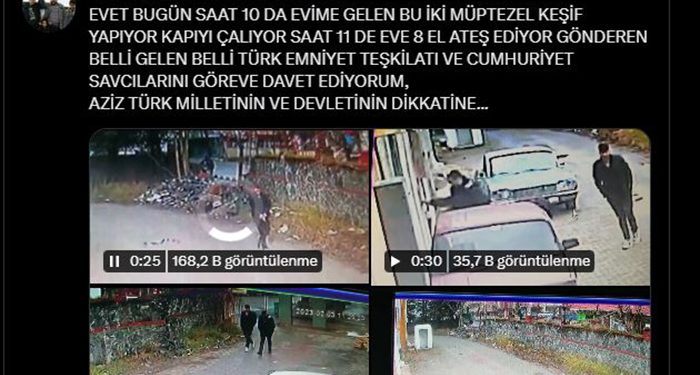 ‘Sinan Ateş’ paylaşımları sonrası evi kurşunlandı; görüntüleri paylaştı