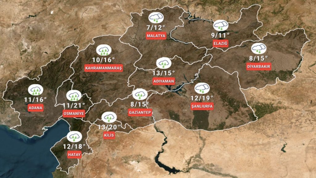 Meteoroloji'den deprem bölgesi için sağanak yağış uyarısı