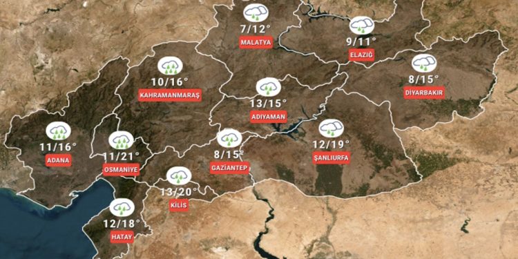 Meteoroloji'den deprem bölgesi için sağanak yağış uyarısı