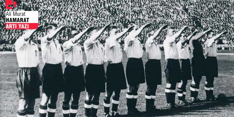 Sahalarda Nazi selamları