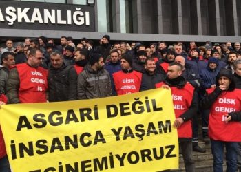 Şişli Belediyesi işçilerinden zam protestosu