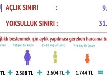 Şubat’ta yoksulluk sınırı 31 bin 939 lira oldu