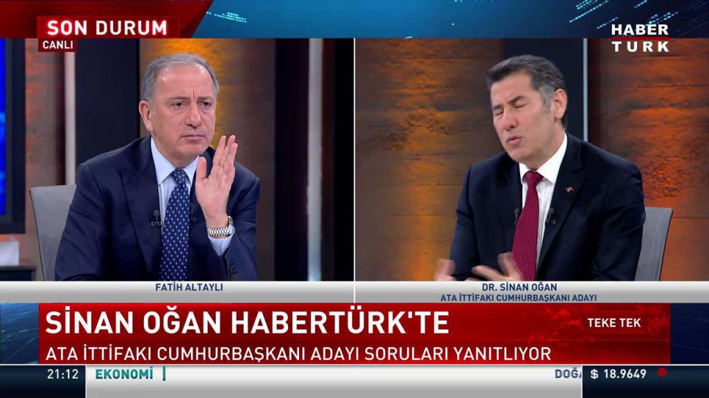 ATA İttifakı'nın cumhurbaşkanı adayı Sinan Oğan: Oyumuz yüzde 16'larda