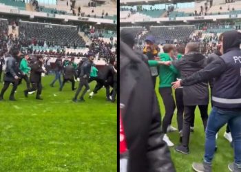 Bursa’da, Amedspor’lu futbolculara saldırı