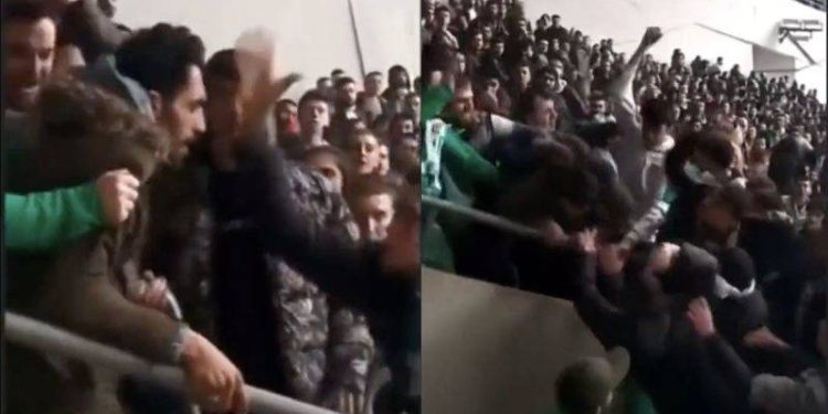 Amedspor takımına yönelik dün gece kaldıkları otelde başlayan saldırılar, statta da devam etti. Maç öncesi ısınmaya çıkan iki takım futbolcuları arasında arbede yaşandı. Maç boyunca da sahaya yabancı madde yağdıran Bursaspor taraftarlarından bazılarının, bir Amedsporlu taraftarı linç etmeye çalıştığı anlar kameralara yansıdı.