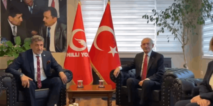 CHP lideri Kılıçdaroğlu'ndan Milli Yol'a ziyaret