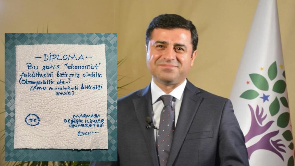 Demirtaş'tan 'diploma' paylaşımı: Yanılmışız arkadaşlar, diplomanın aslı var!