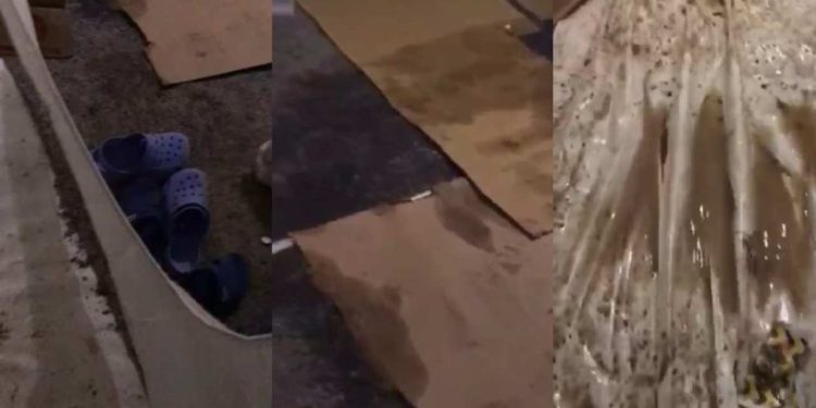 Deprem bölgesinde yağış: Maraş'ta AFAD çadırlarını su bastı