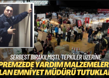 Depremzedelere gönderilen yardım malzemelerini çalan emniyet müdürü tutuklandı